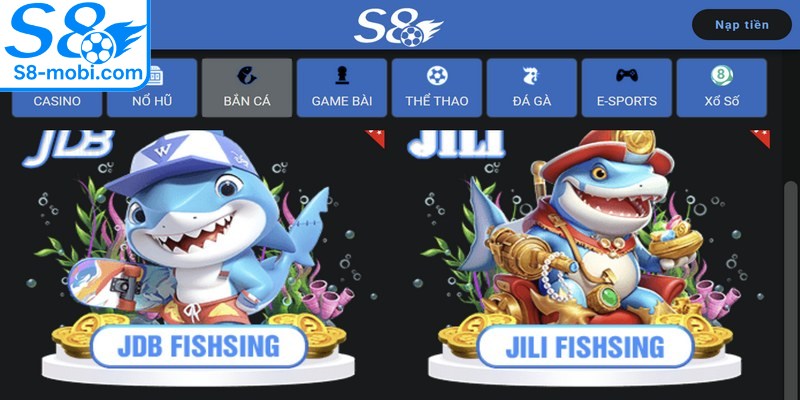 Bắn cá S8 là một trò chơi điện tử thuộc thể loại bắn cá đổi thưởng trực tuyến