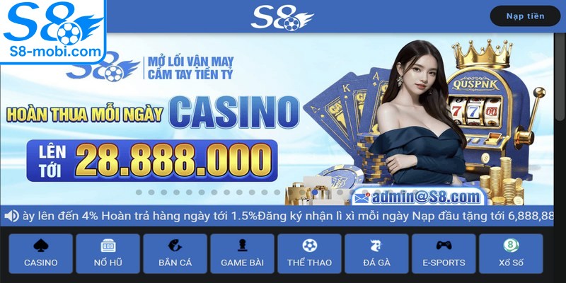 Giới thiệu tổng quan về nhà cái trực tuyến uy tín S8