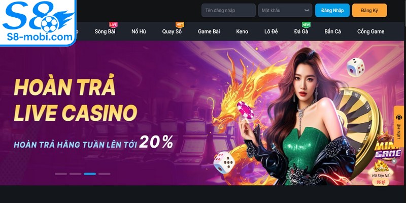 Link vào S8 chính là những đường dẫn chính thức của hệ thống game 