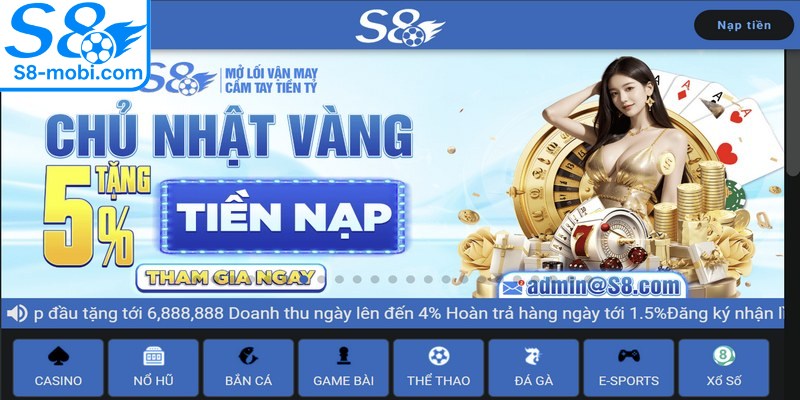 Yếu tố then chốt để đánh giá S8 có uy tín không chính là giấy phép hoạt động